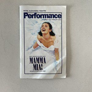 Mamma Mia! Royal Alexandra Theatre Playbill Performance Magazine December 2002